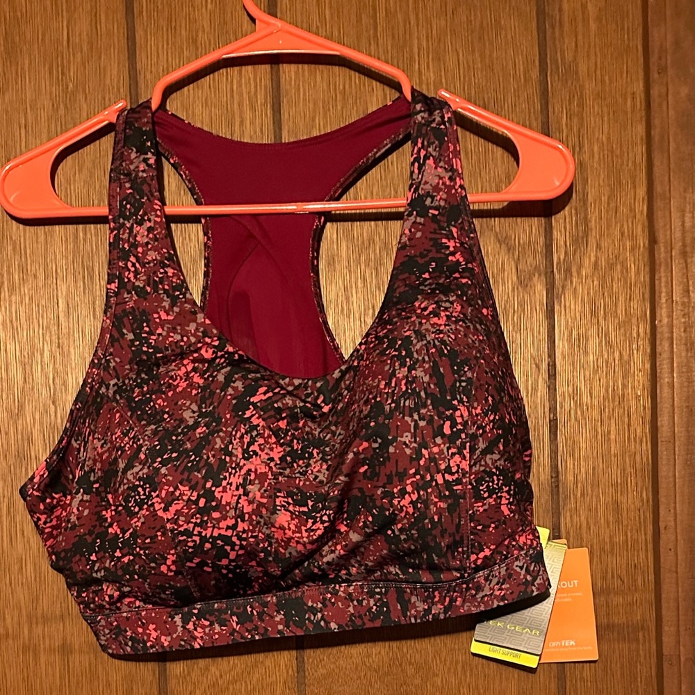 Multi color plus size sports bra wicking light support kohls